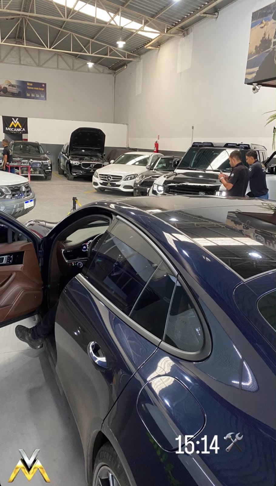 Porsche e frota premium na oficina